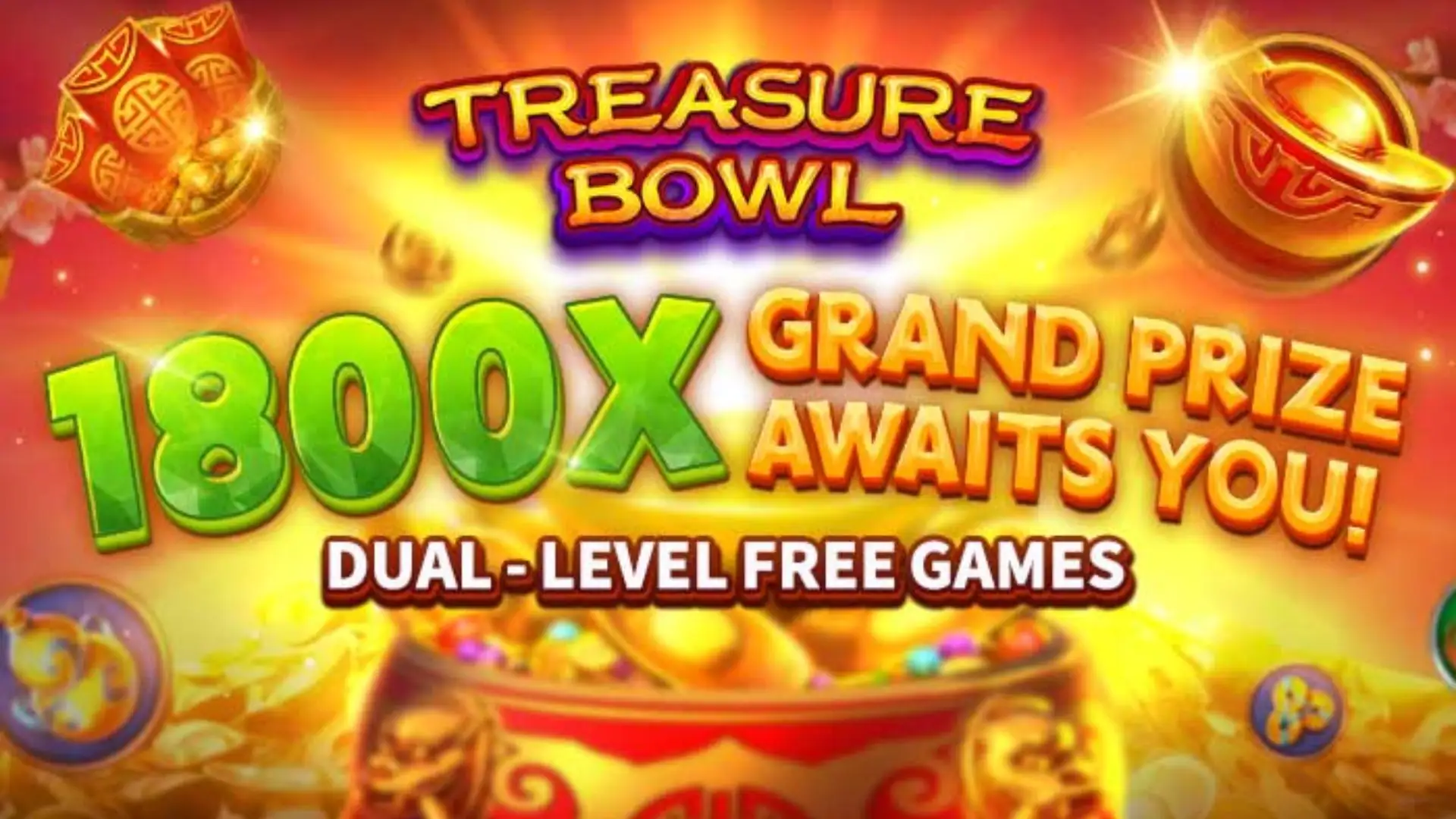Multiplicadores Treasure Bowl anjos777 - 7777x Máximo com Tigela Dourada